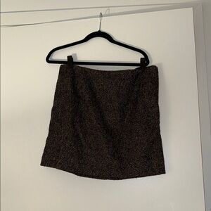 H&M Dark Brown Mini Skirt